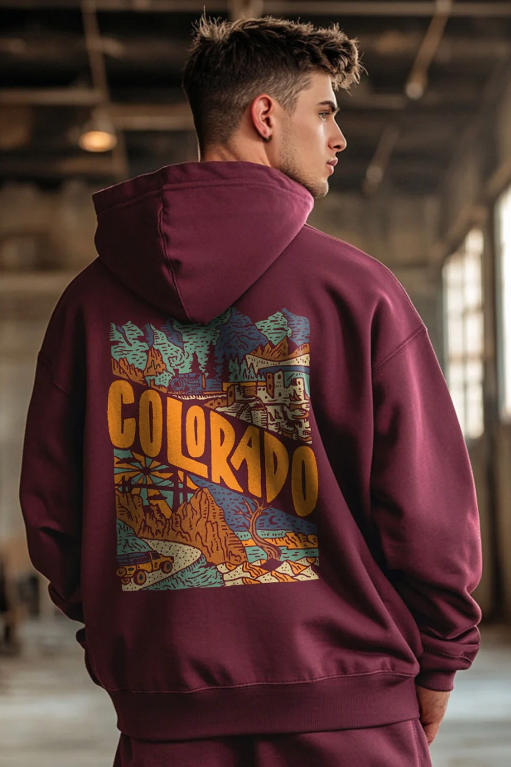 Colorado Oversized Hoodie for Adventure Streetwear