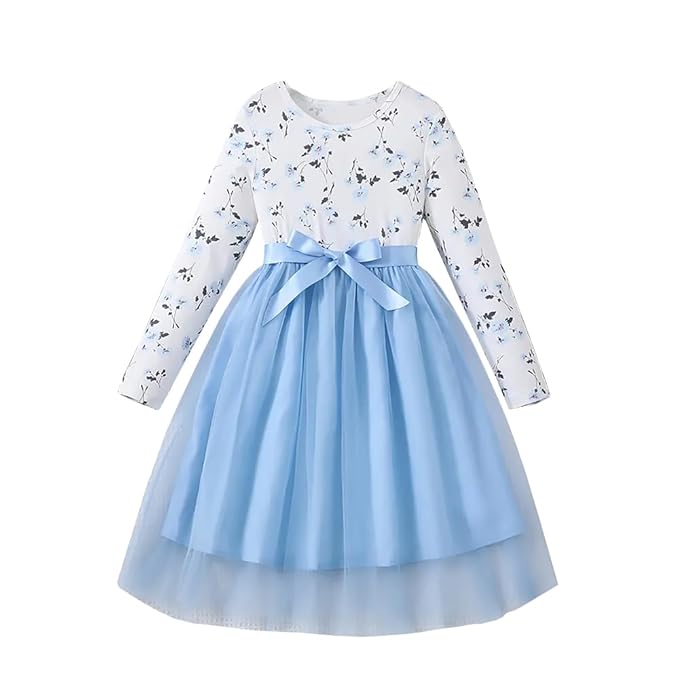 Girl's Cotton A-Line Knee-Length Gown