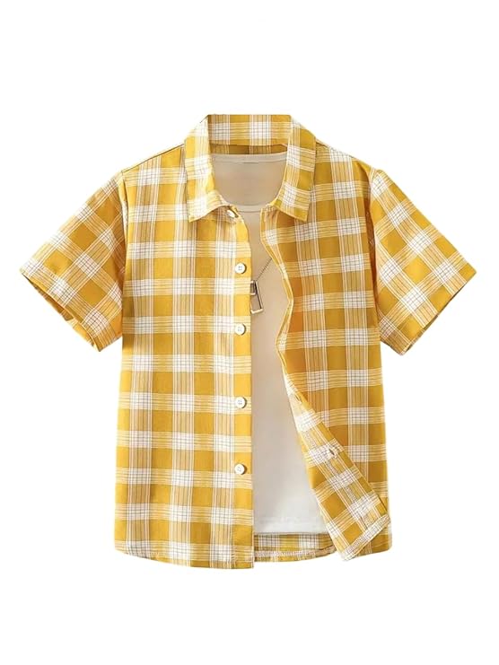 Boy's Checkered Regular Fit Shirt