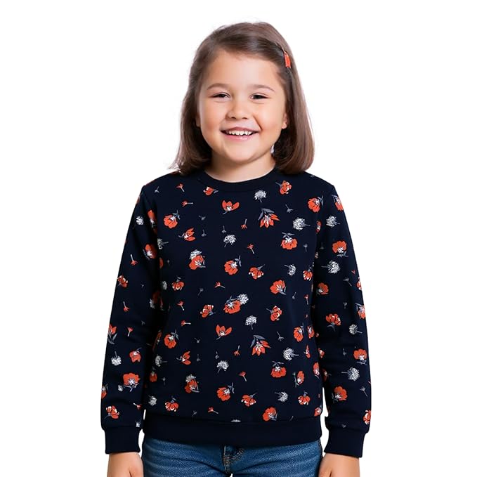 Girl Cotton Printed Sweatshirts Top