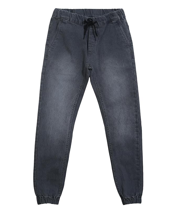 Boy's Regular Fit Washed Denim Jogger Jeans