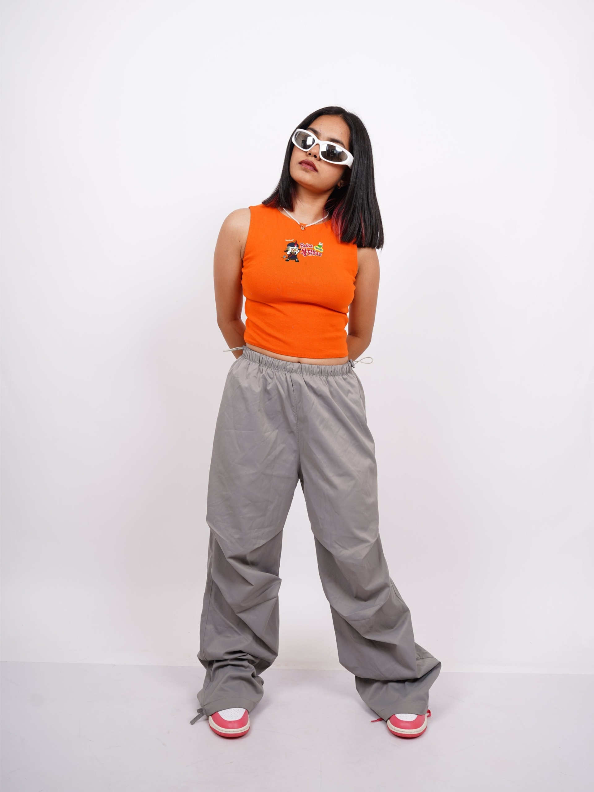 Womens Buldak Ramen Toppoki Sleeveless Rachel Tank Top