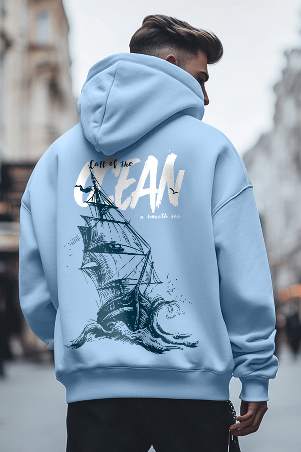Call of the Ocean Oversized Hoodie for Travel Vibes
