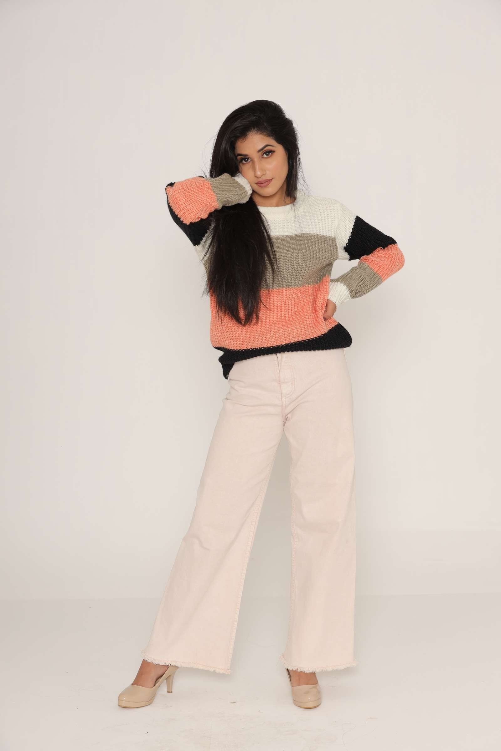 Casual Oversized Pullover for Women Everyday Cozy Knitwear