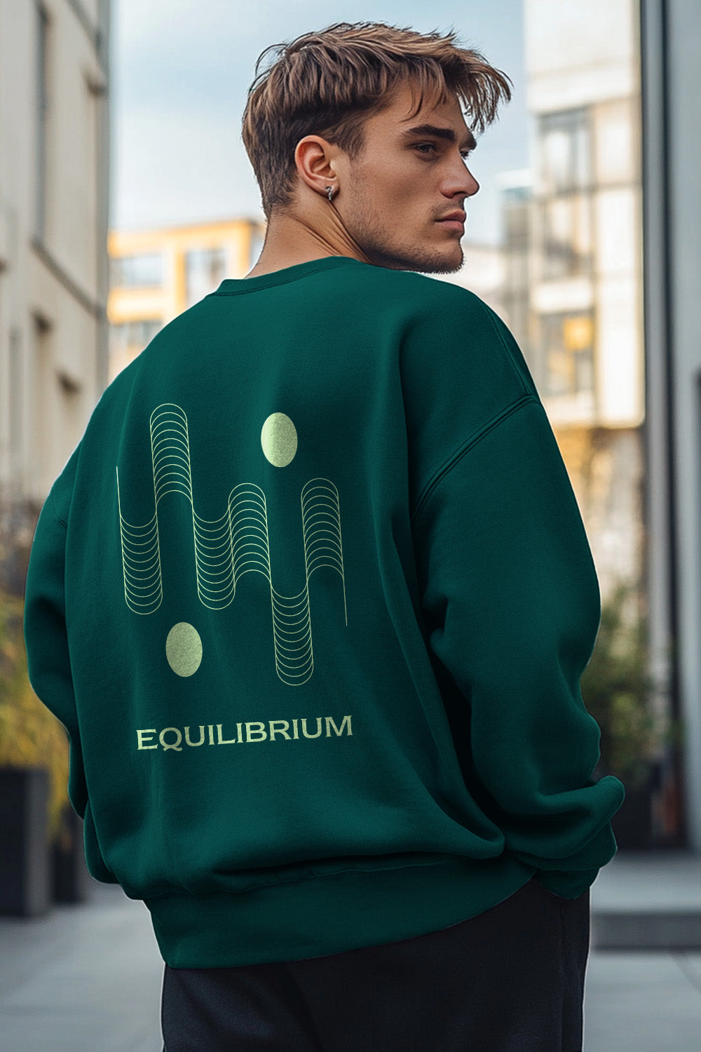 Equilibrium Oversized Sweatshirt for Calm Urban Style
