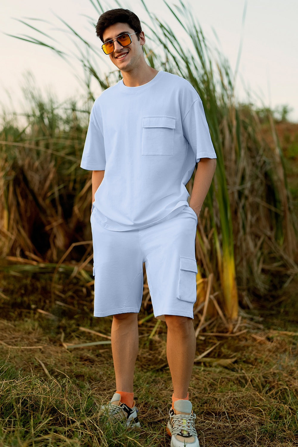 Oversized Klaeinn Cargo Pocket Men's Co-ord Set