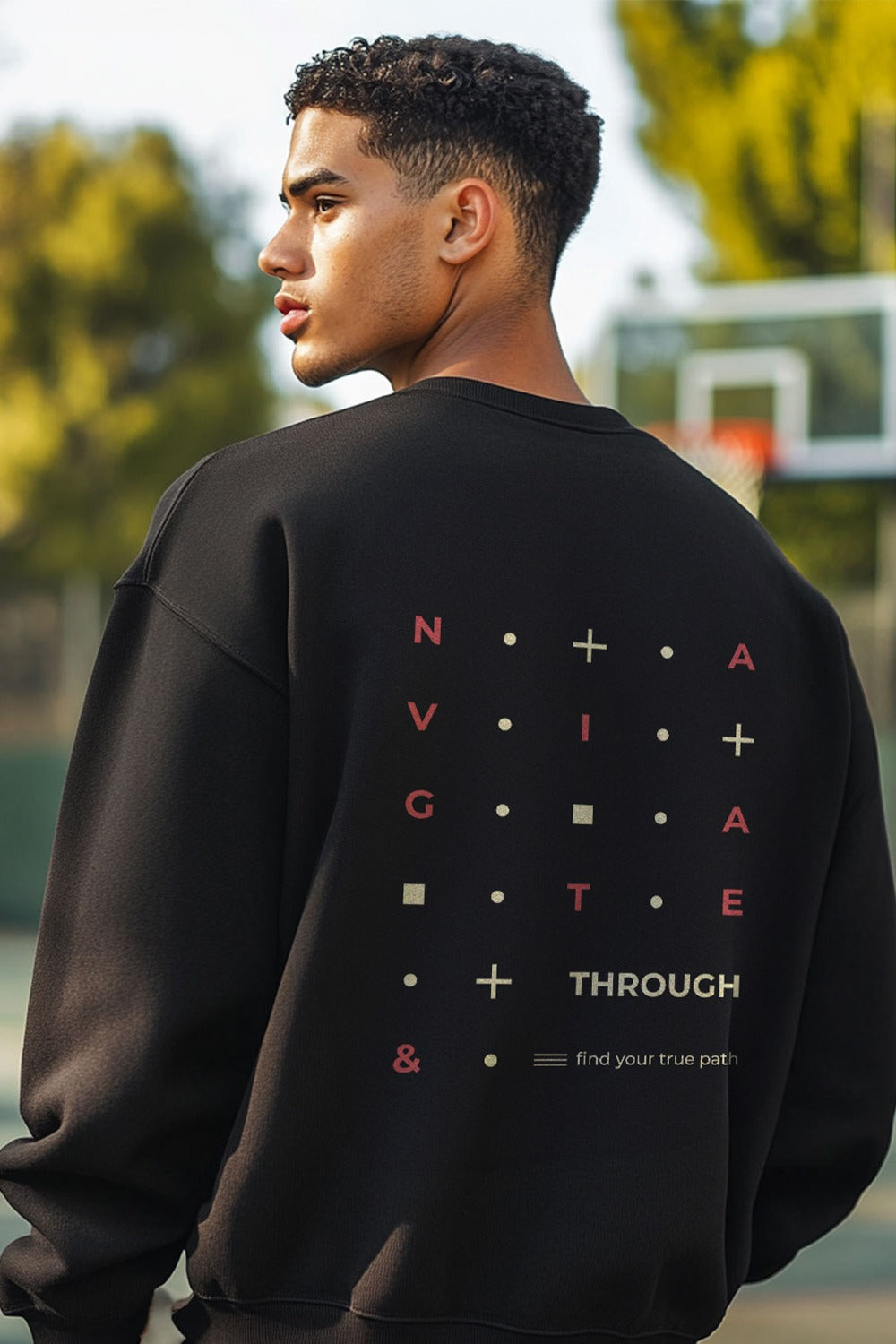 Navigate Oversized Sweatshirt for Travel Inspired Fashion