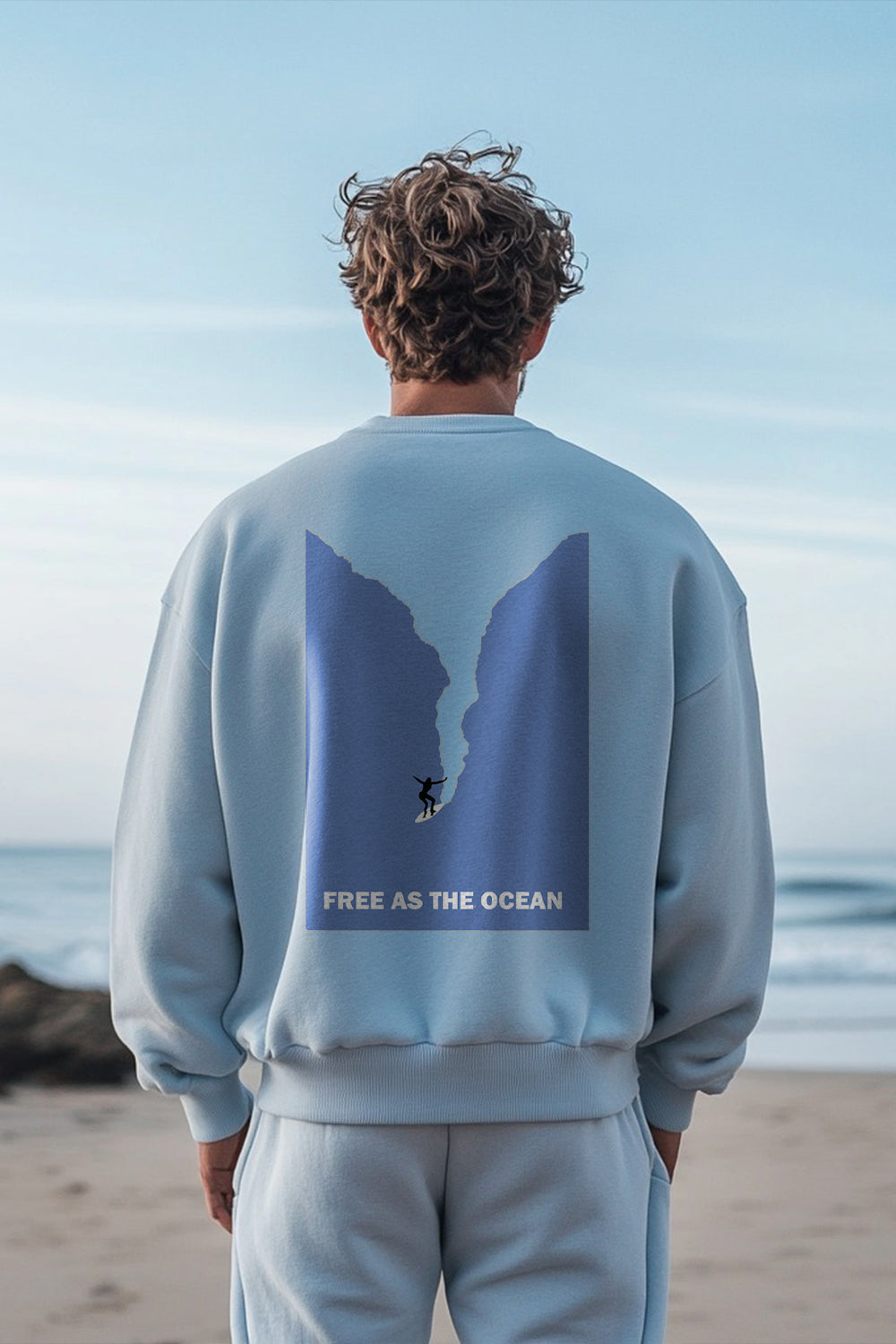 Free As The Ocean Oversized Sweatshirt for Relaxed Style