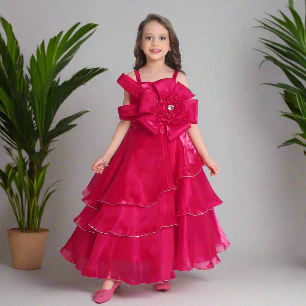 Rani Layered Flair Gown for Girls