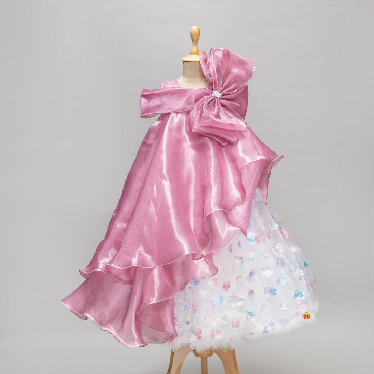 Floral Bow Gown for Girls