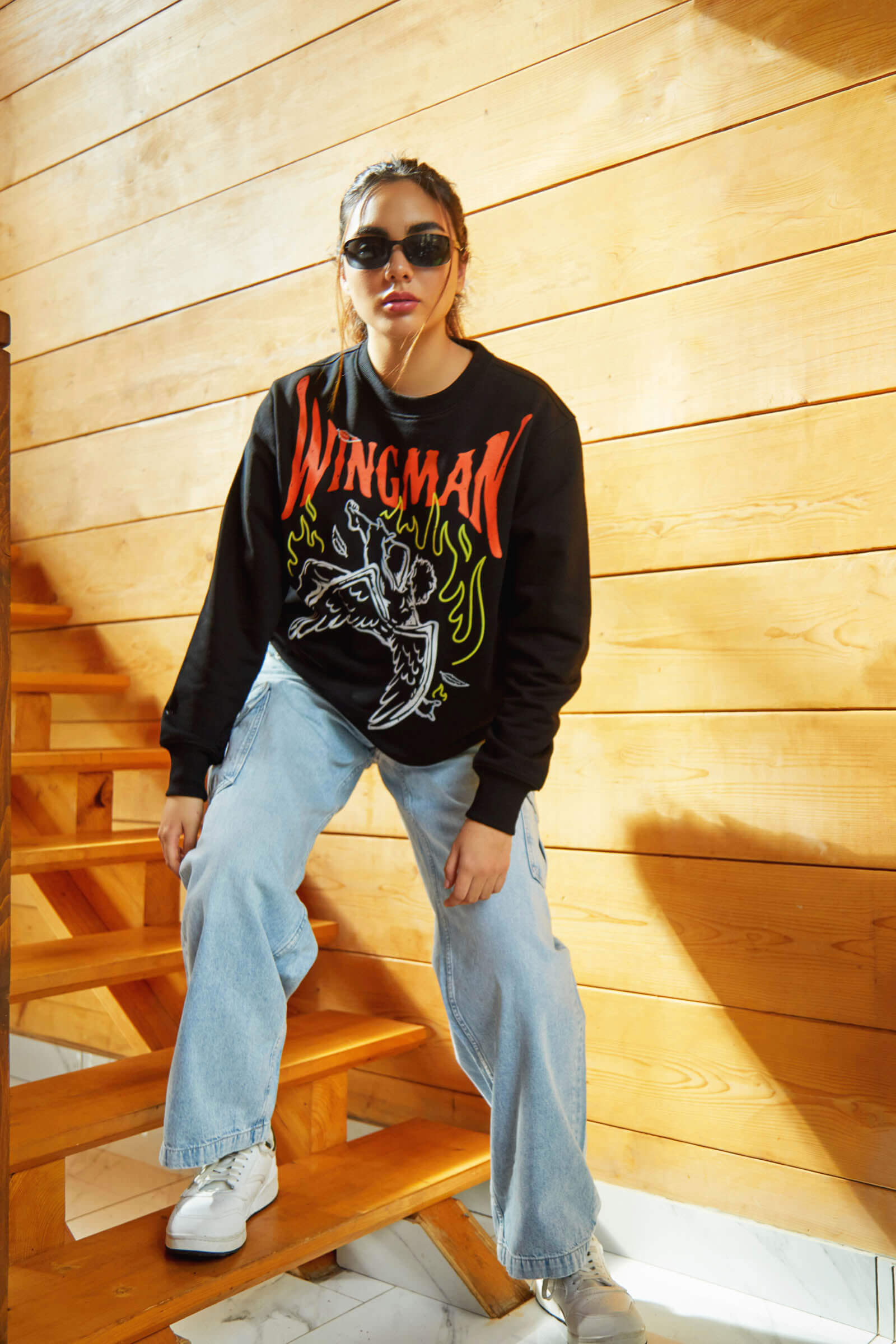 Wingman Sweatshirt for Women Casual Everyday Fashion